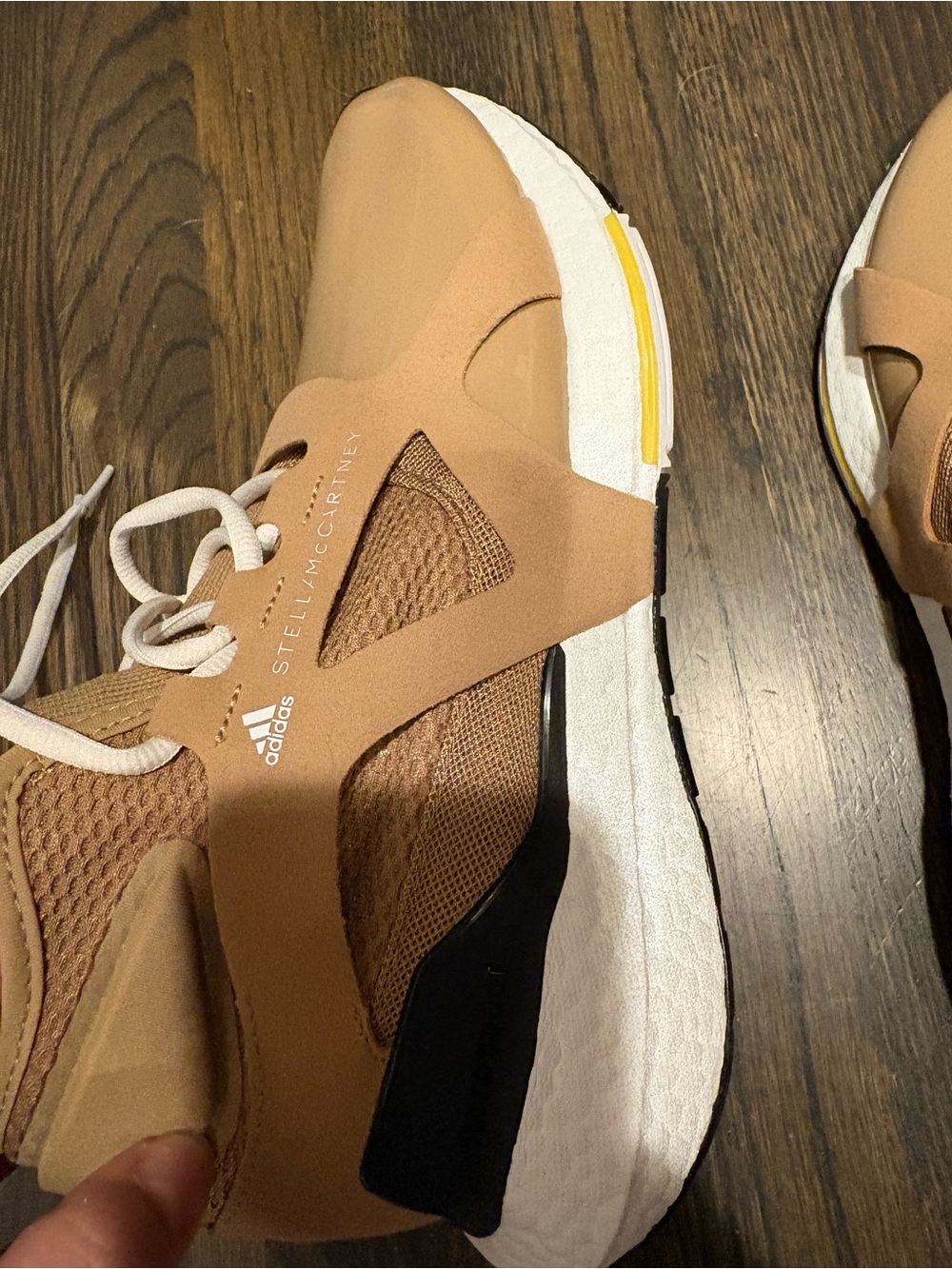 Stella McCartney Tan and White Athletic Sneakers - Picture 12 of 16